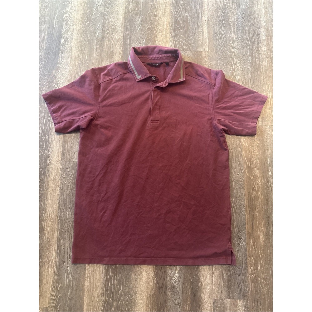 Radmor Short Sleeve Golf Polo Men's M Burgundy Pima Cotton Stretch Peru Logo